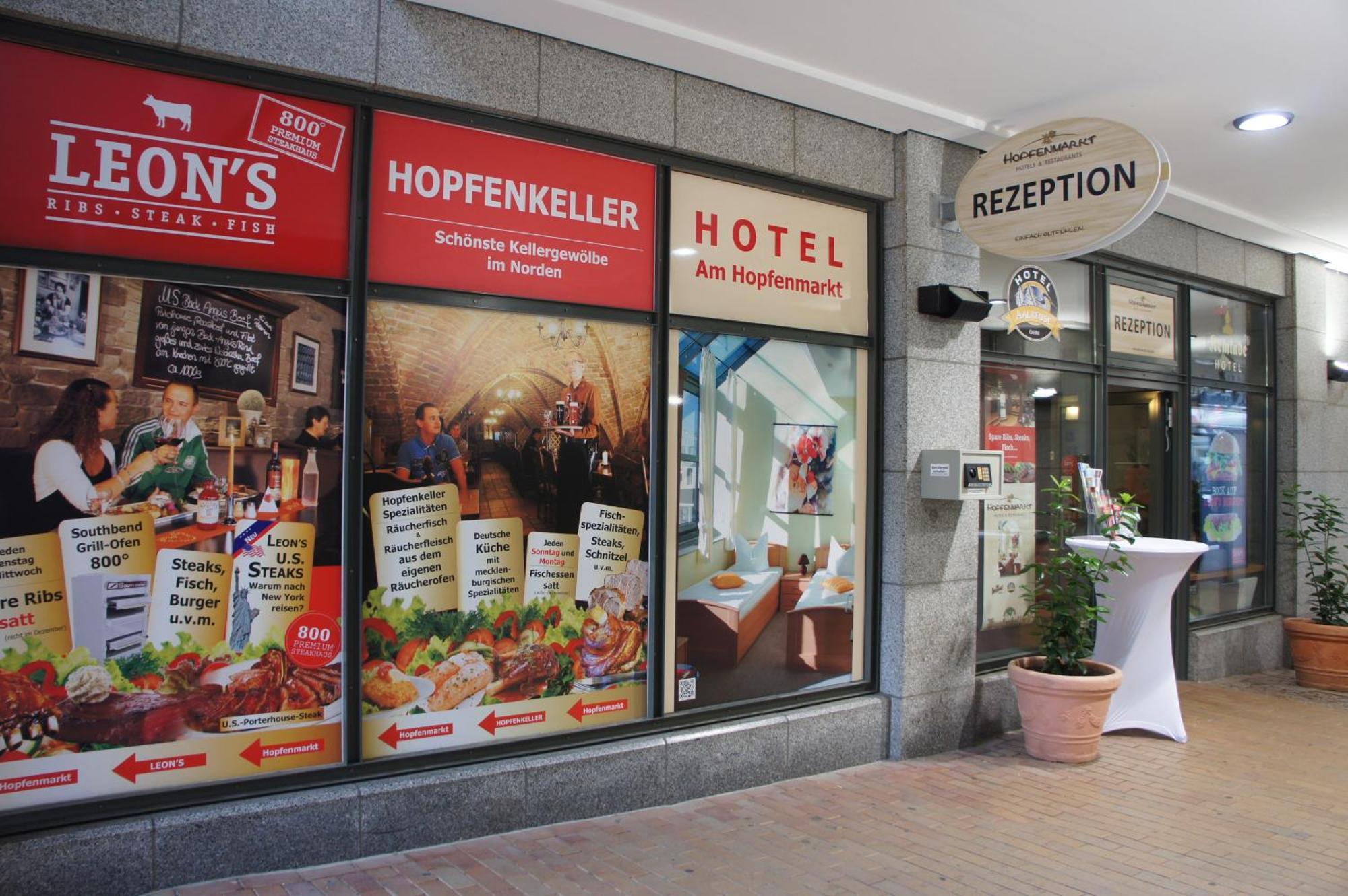 Hotel Am Hopfenmarkt Rostock Buitenkant foto